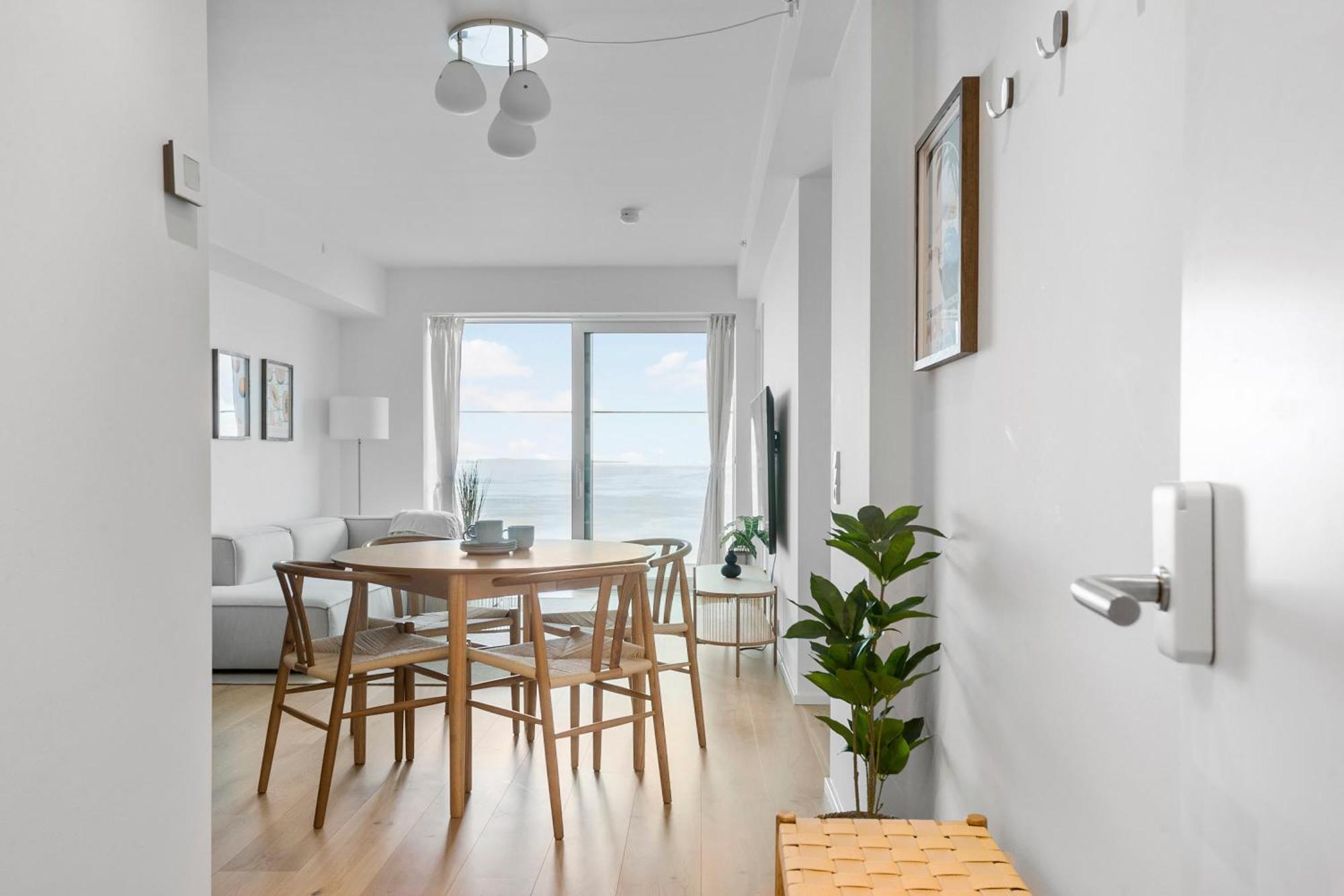 Ferienwohnung Endless Ocean Views With Private Balcony Århus Exterior foto