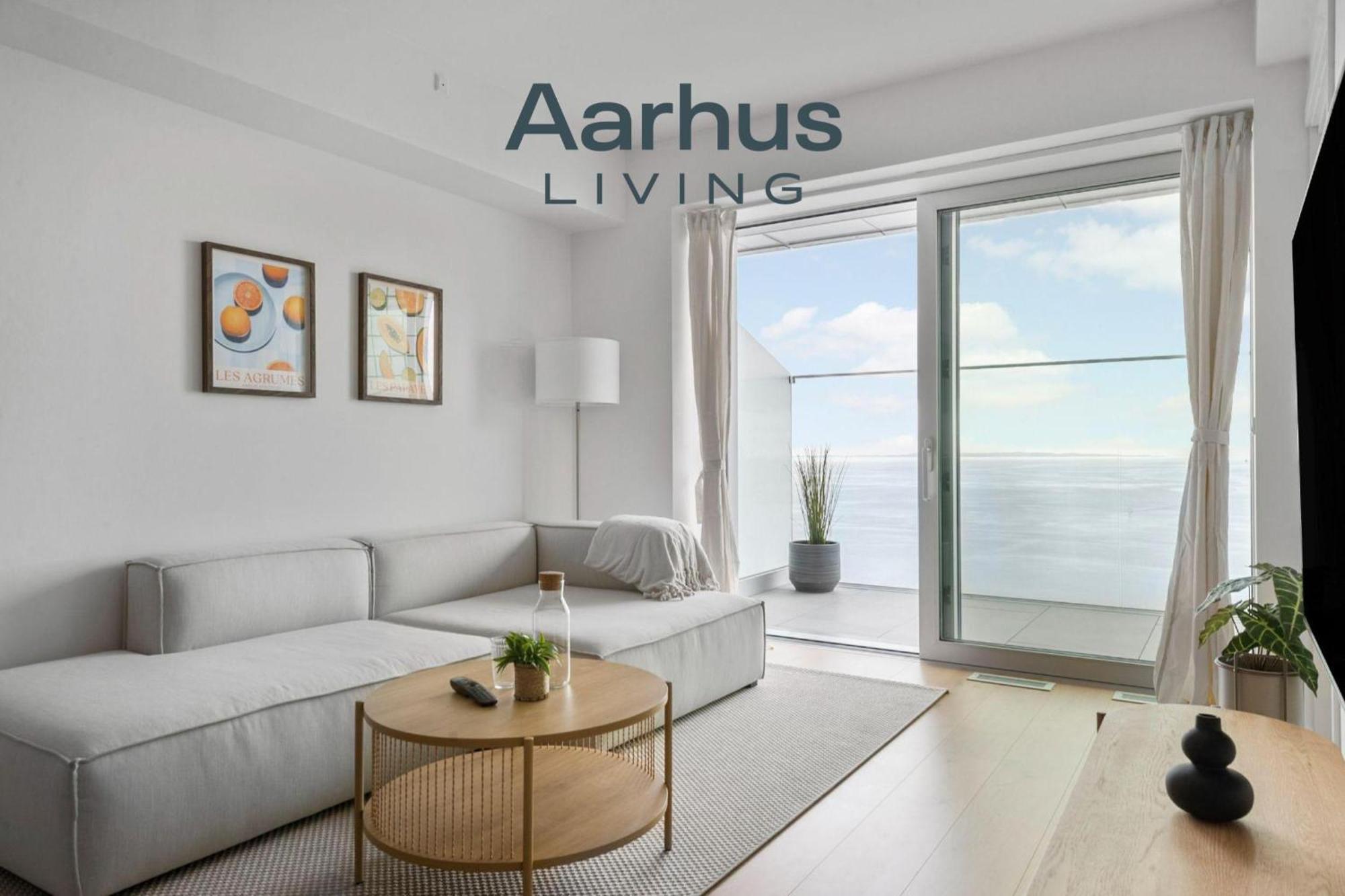 Ferienwohnung Endless Ocean Views With Private Balcony Århus Exterior foto
